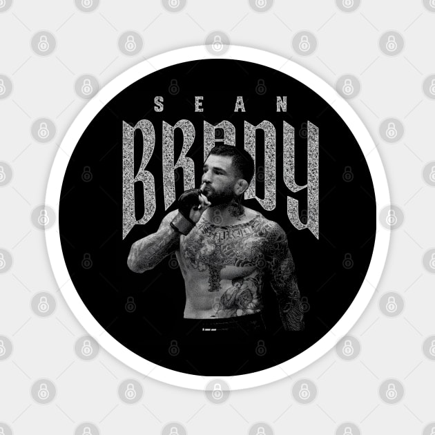 Sean Brady Mono Bitmap Magnet by ganisfarhan